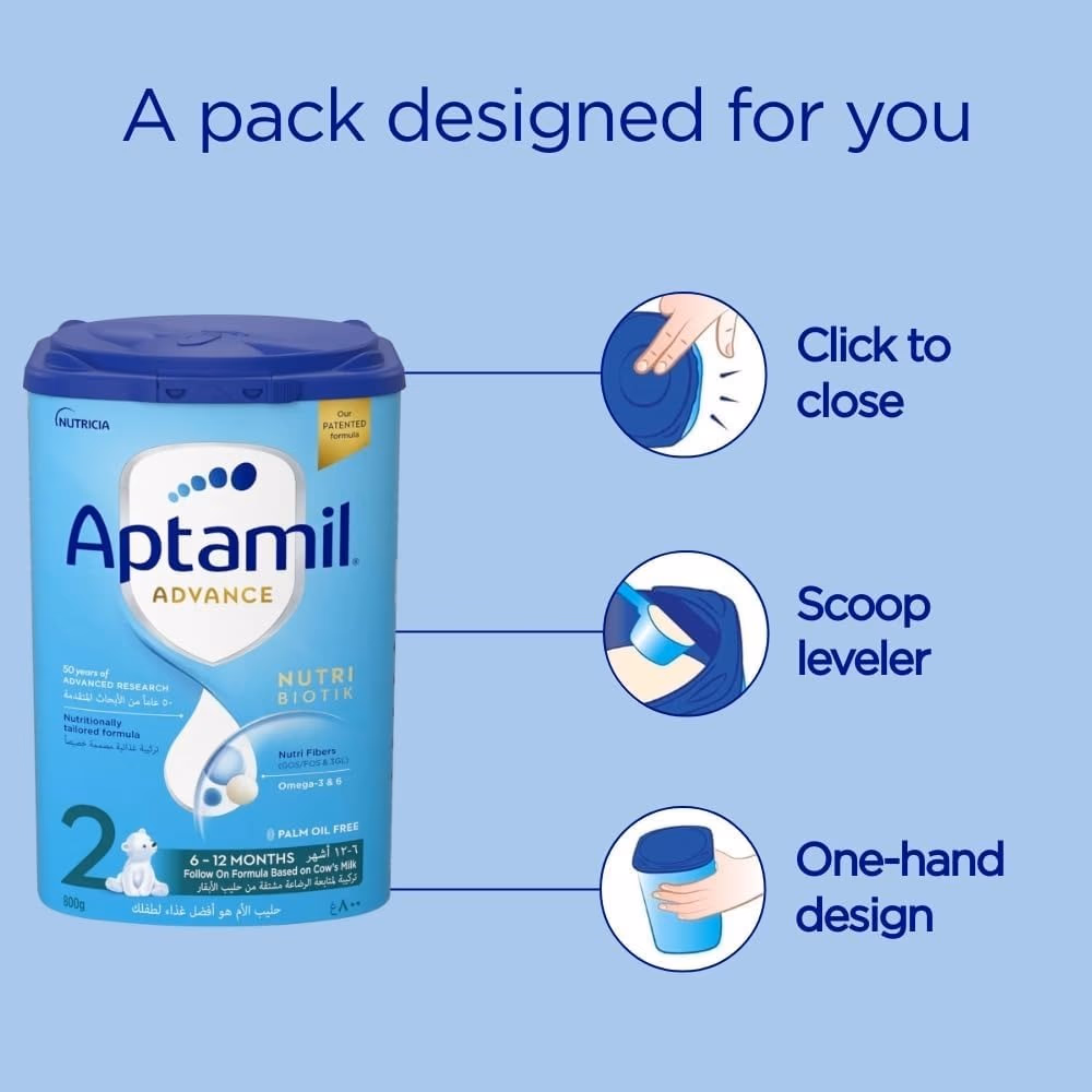 Aptamil Advance NutriBiotik 2 Palm Oil Free 800g 2