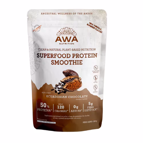 AWA Superfood Protein Smoothie Ecuadorian Chocolate 336g 1