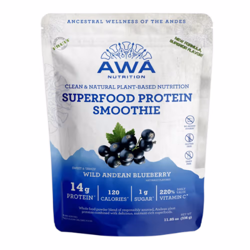 Awa Superfood Protein Smoothie Wild Andean Blueberry 336g