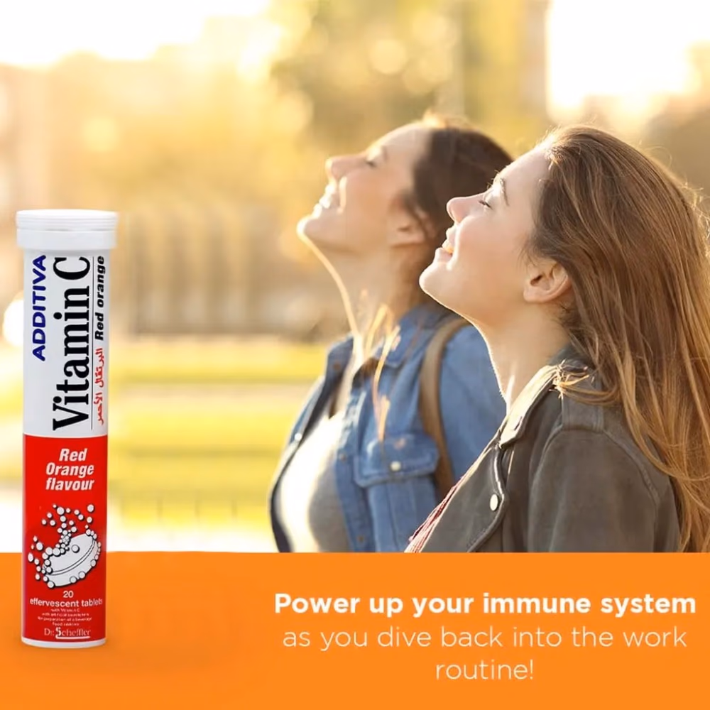 Additiva Vitamin C 20 Effervescent Tablets – Red Orange 2