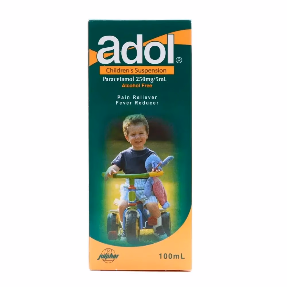 Adol Paracetamol Childrens Suspension 250mg - 100ml 1