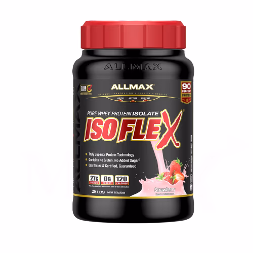 Allmax Isoflex Isolate Whey Protein Strawberry 2Lb