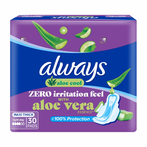 Always Aloe Vera Maxi Thick Pads 30S