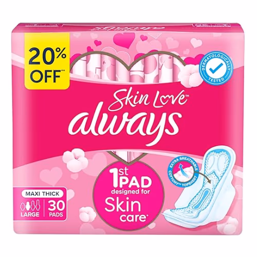 Always Skin Love Maxi Thick Large Pads - 30s