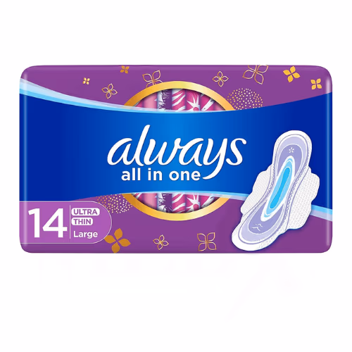 Always Ultra Thin All In One Large Pads with Wings 14s 1
