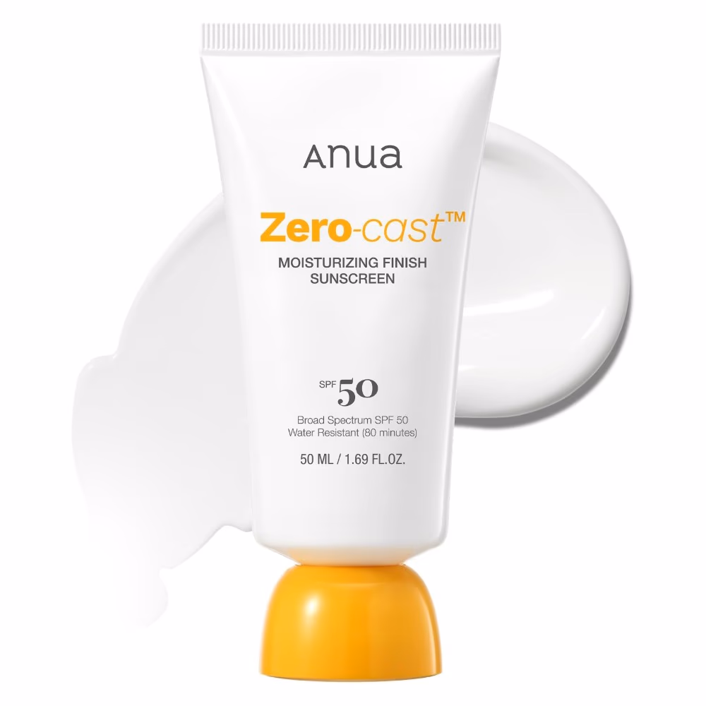 Anua Zero Cast SPF 50+ Moisturizing Sunscreen – 50ml | Lightweight Hydrating UV Protection for All Skin Types