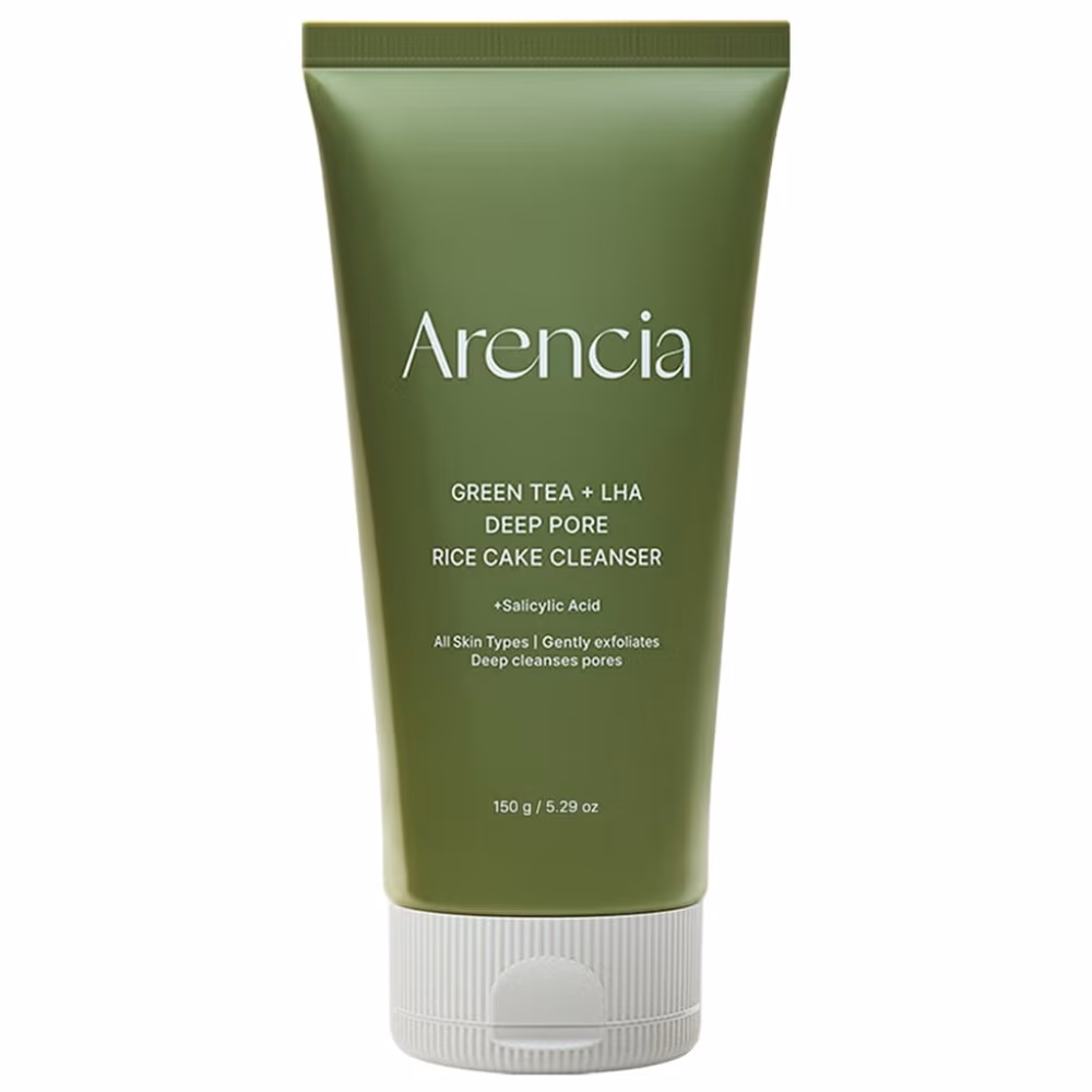 Arencia Green Tea + LHA Rice Cake Cleanser 150g 1