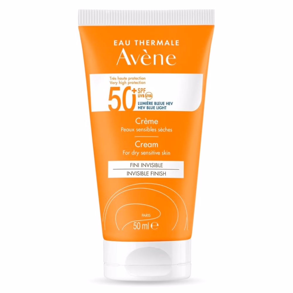 Avene Invisible Finish Fluid Cream SPF 50 – 50ml | Lightweight High-Protection Sunscreen for Sensitive Skin 1