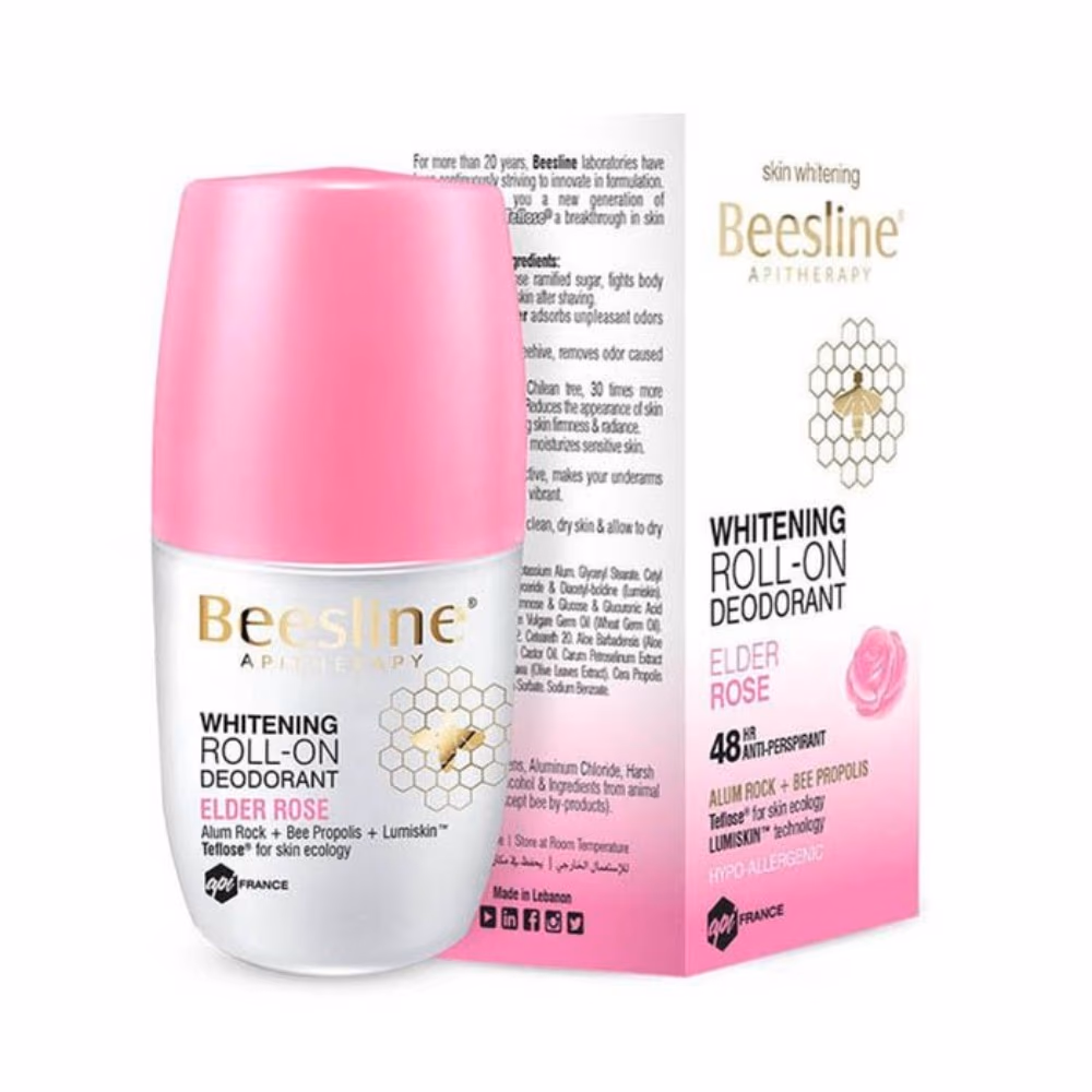 Beesline Natural Whitening Deo Roll-On Elder Rose 50ml