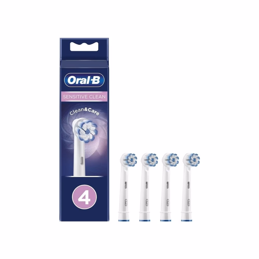 Oral B Sensitive Clean Brush Head 4s 1