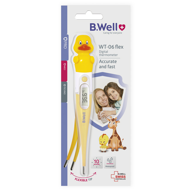 B.Well Digital Thermometer Yellow Duck PRO-06