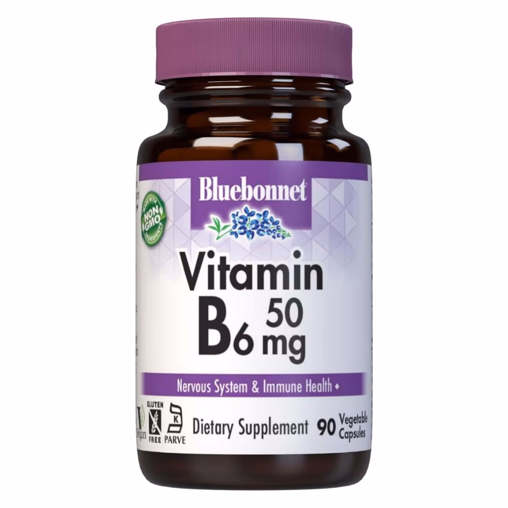 Bluebonnet Vitamin B6 50mg 90 Veg Caps 1