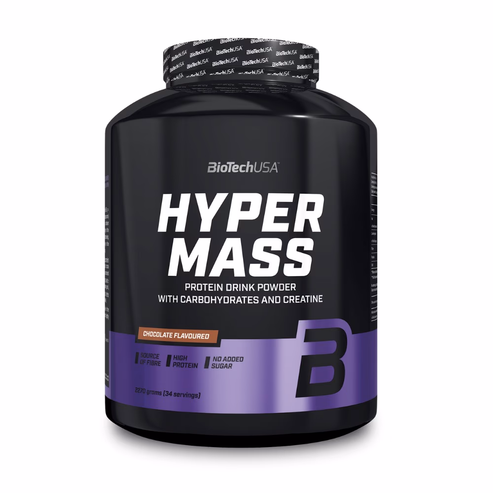 BioTechUSA Hyper Mass Chocolate 2270g – High-Calorie Mass Gainer Protein Powder