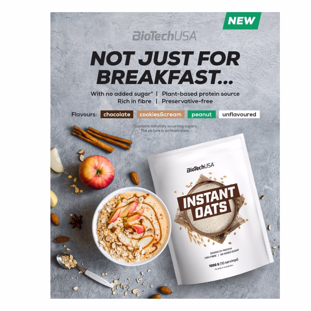 BioTechUSA Instant Oats Unflavoured 1000g 2