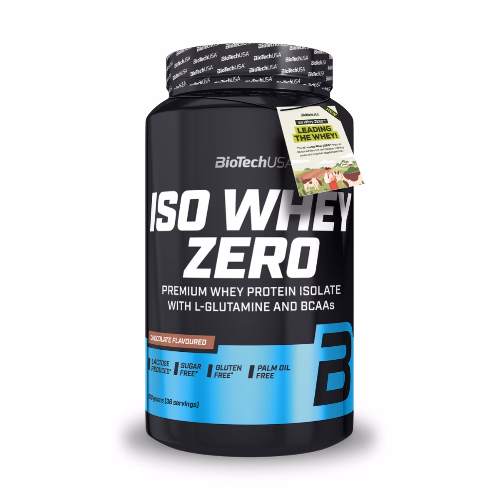 BioTechUSA Iso Whey Zero Chocolate 908g: Lactose-Free Whey Protein Isolate