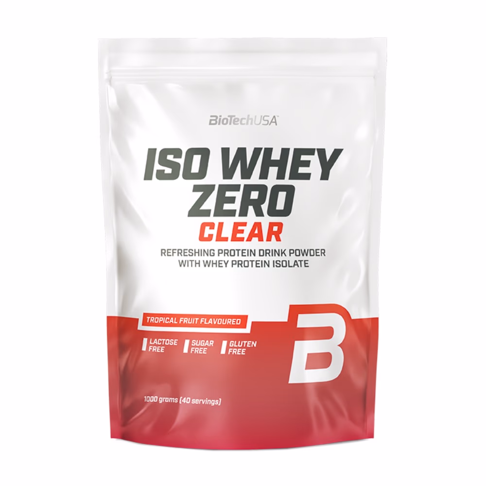 BioTechUSA Iso Whey Zero Clear Tropical Fruit 1000g – Refreshing Lactose-Free Whey Isolate