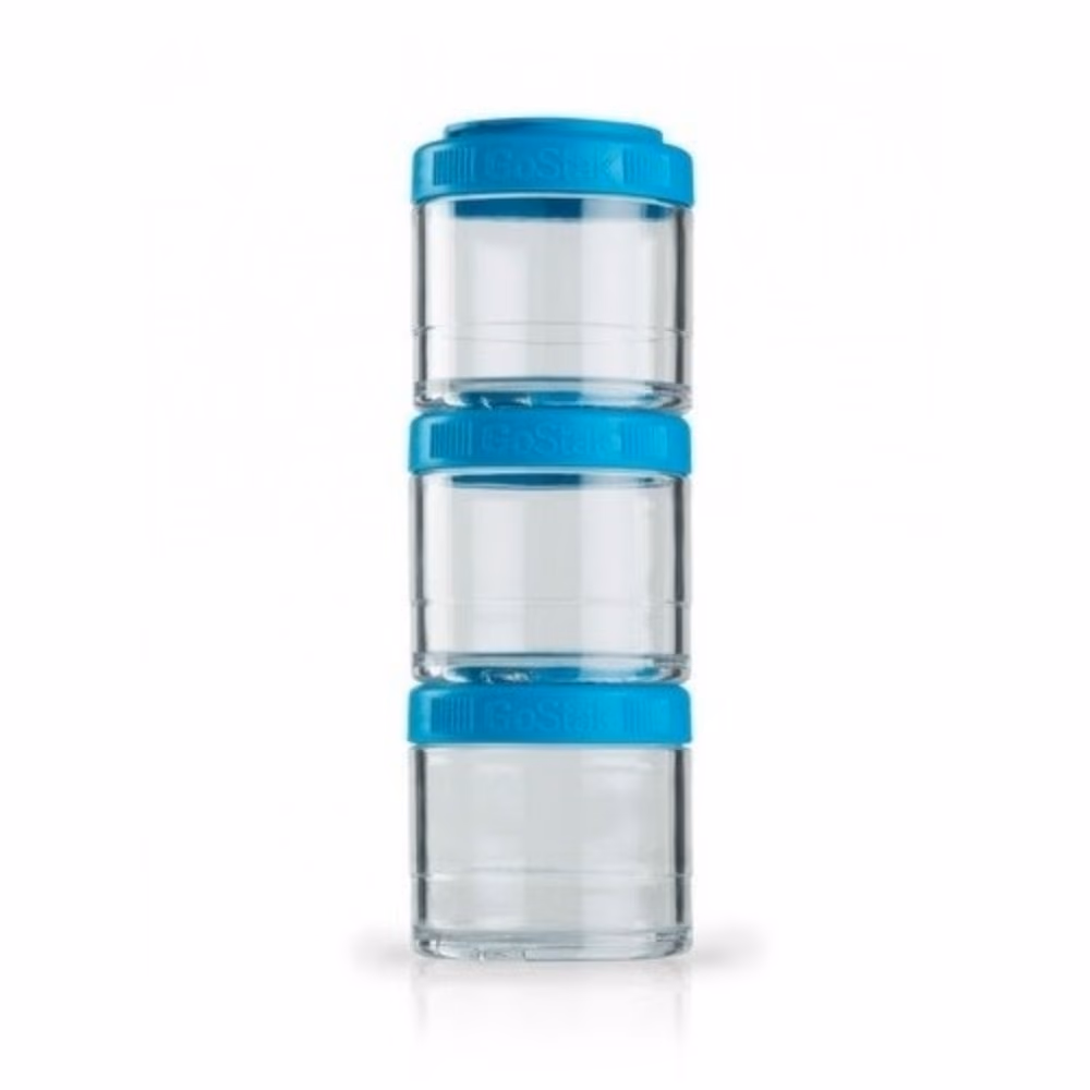 Blender Bottle GoStak 100cc 3-Pack Cyan