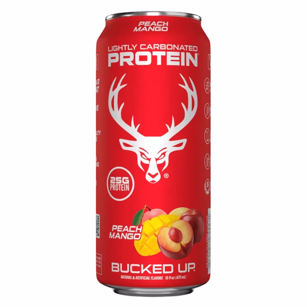 Bucked Up Carbonated Protein RTD Peach Mango 473ml
