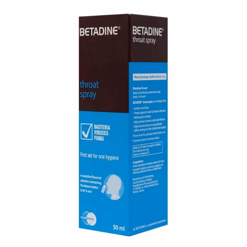 Betadine Sore Throat Spray 50ml 1