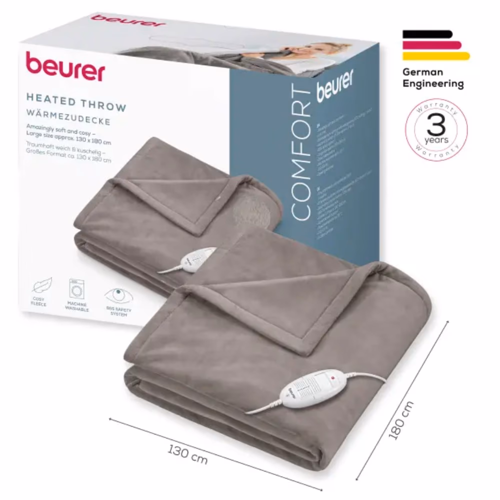 Beurer Heated Throw HD 75 Cosy Taupe