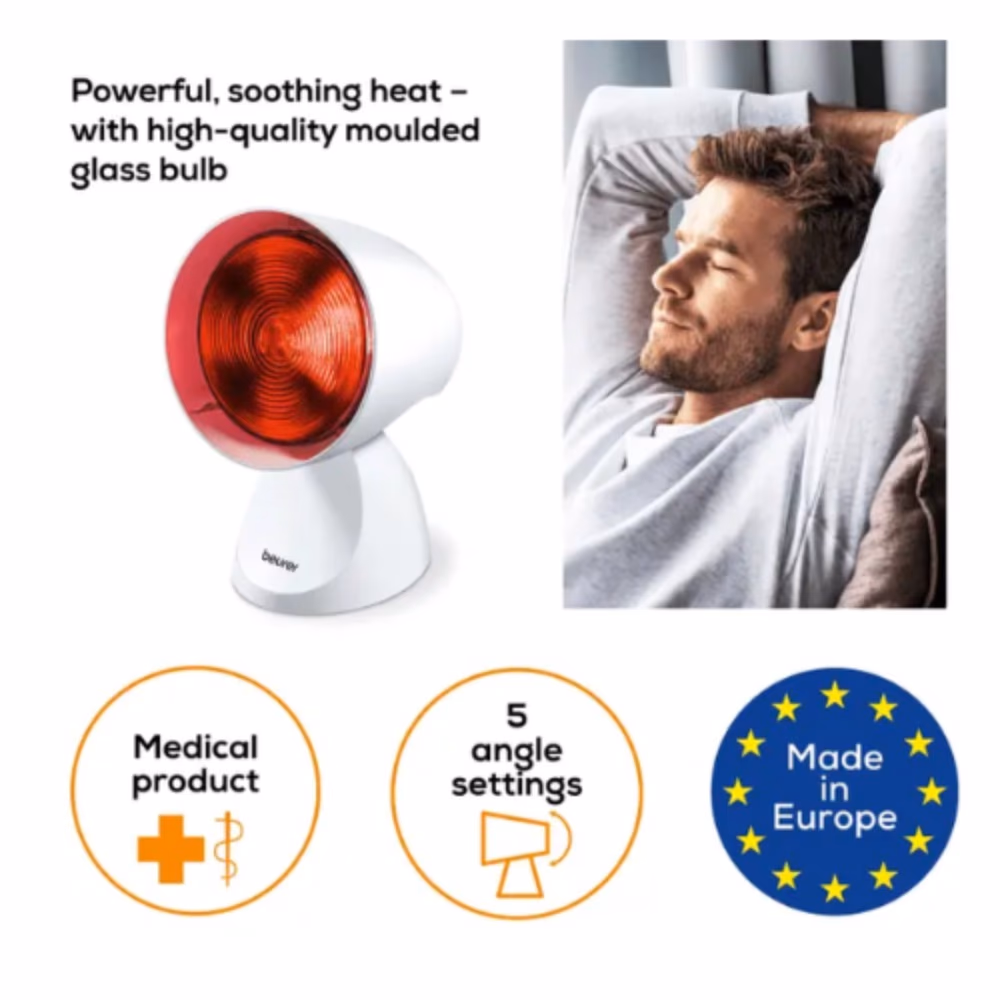 Beurer IL 21 Infrared Lamp – Soothing Heat Therapy for Colds & Muscle Tension 3