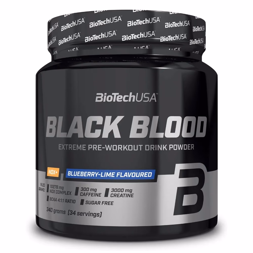 BioTechUSA Black Blood NOX+ Blueberry Lime flavor - 340gm 1