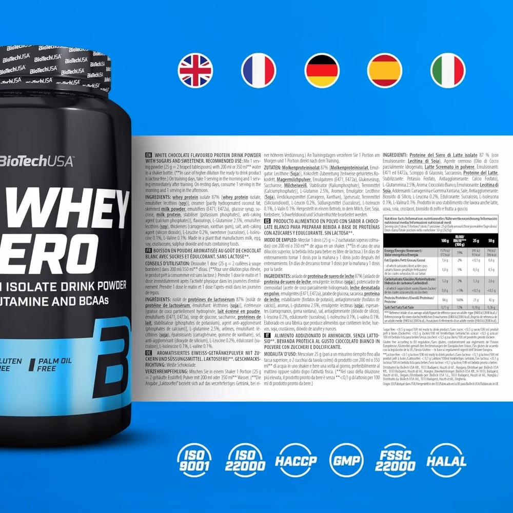 BioTechUSA ISO Whey Zero Chocolate Toffee 908G 2