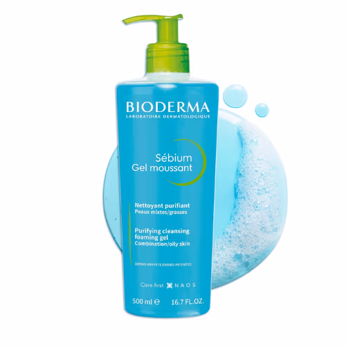 Bioderma Sebium Moussant Gel Pump 500Ml