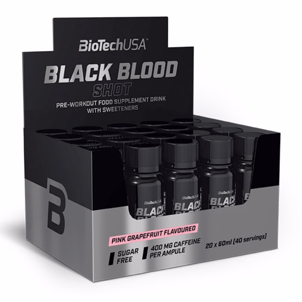 BiotechUSA Black Blood Shot Pink Grapefruit Flavor - 60ml x 20s