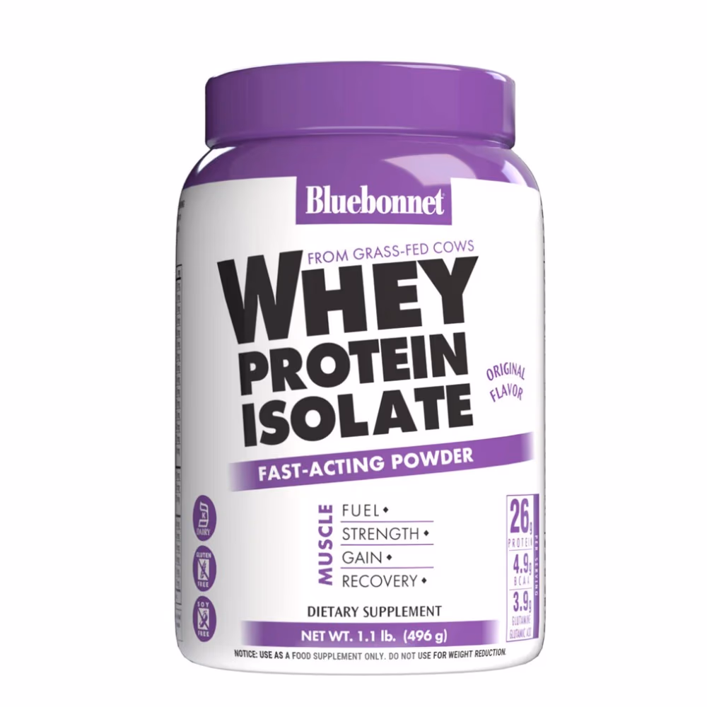 Bluebonnet Whey Protein Isolate 1Lb Original - 496grams 1
