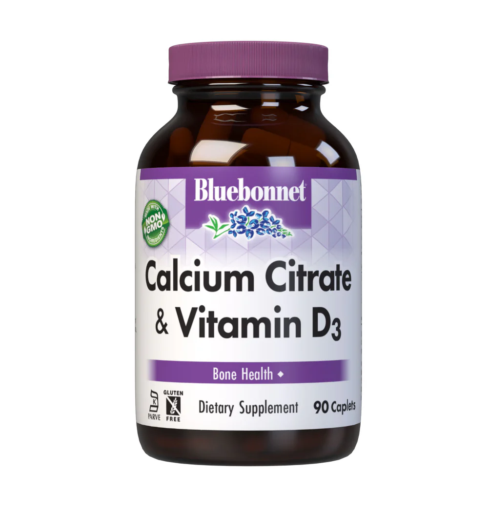 Bluebonnet Calcium Citrate + Vitamin D3 Capsules 90's 1