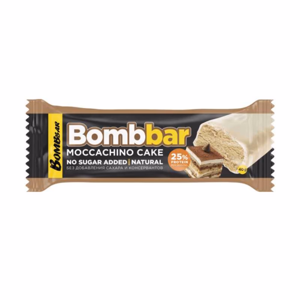Bombbar Moccachino Cake Protein Bar 40g 1