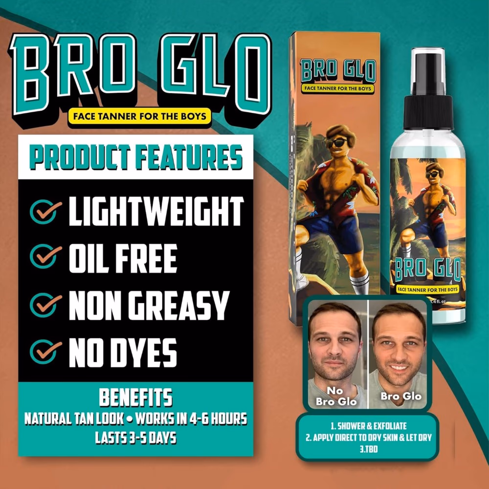 Bro Glo Original Face Tanner for Boys – 100ml 2