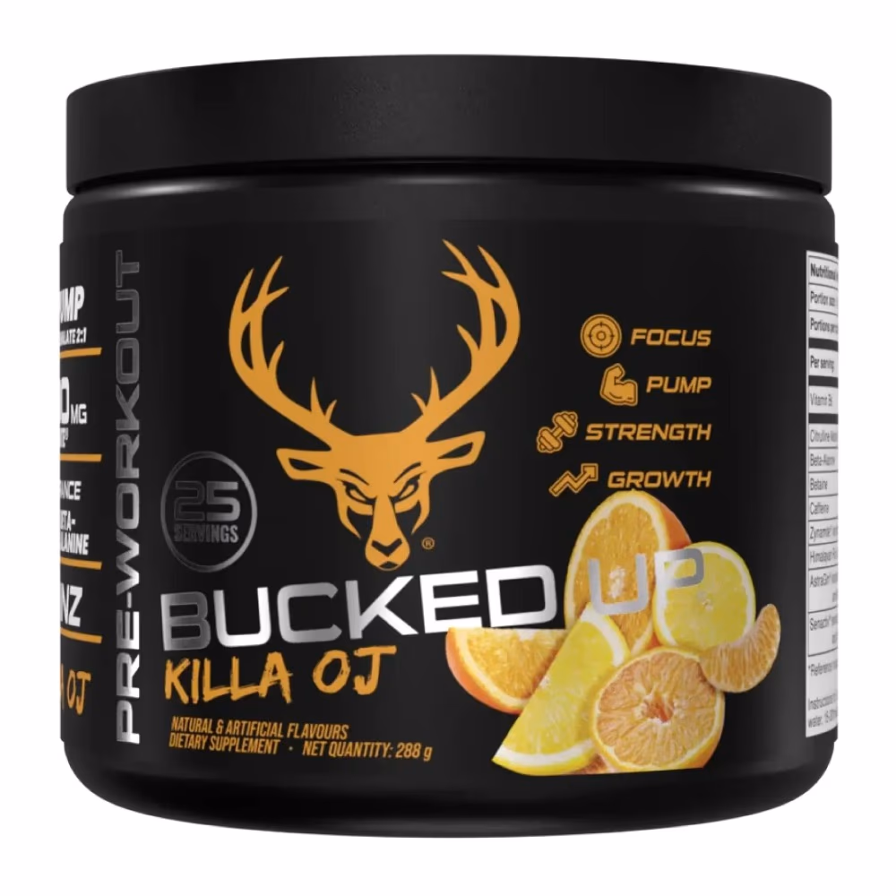 Bucked Up Pre-Workout Killa OJ - 25 Servings