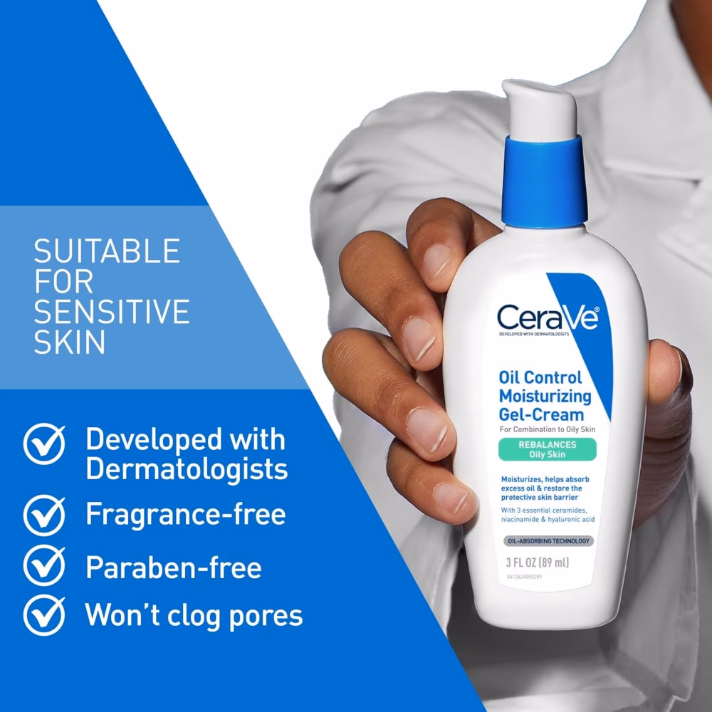 CeraVe Oil Control Moisturising Gel-Cream – 89ml  5