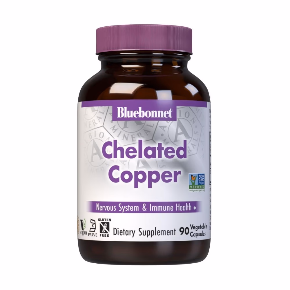 Bluebonnet Chelated Copper 3mg 90 Caps