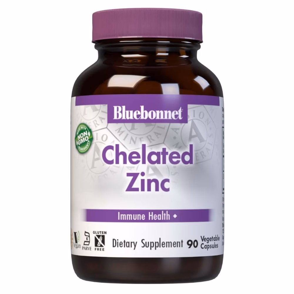 Bluebonnet Chelated Zinc 90 Capsules 1
