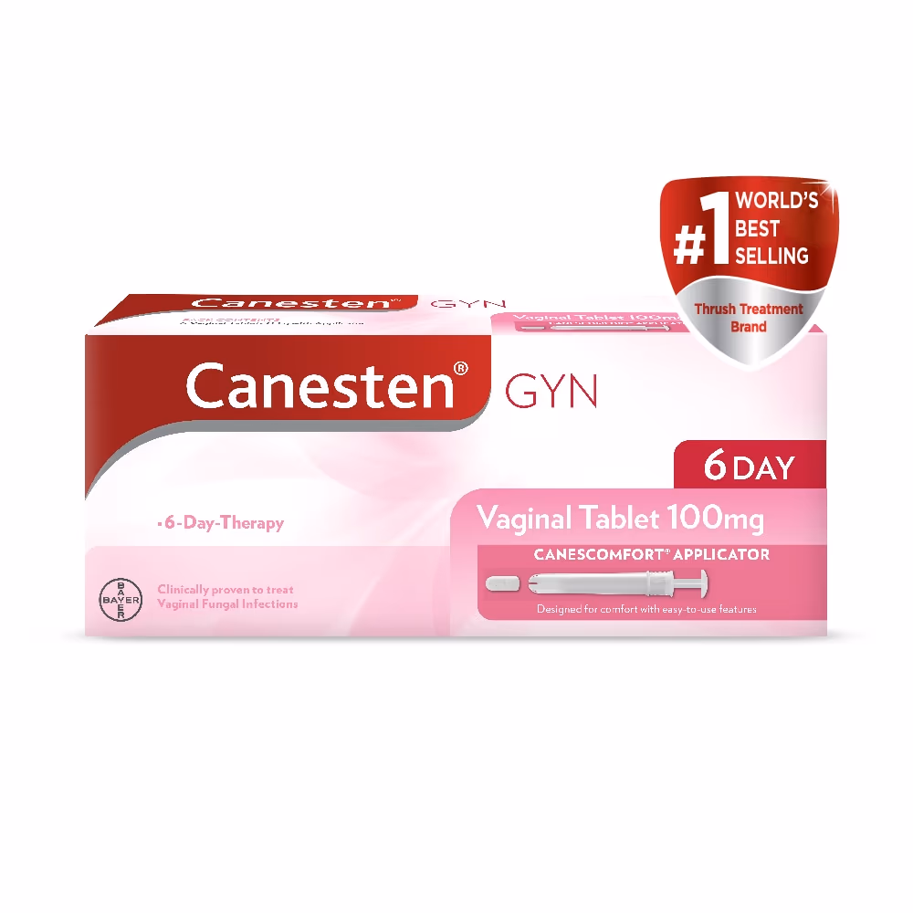 Canesten 100mg Vaginal Tablets 6s