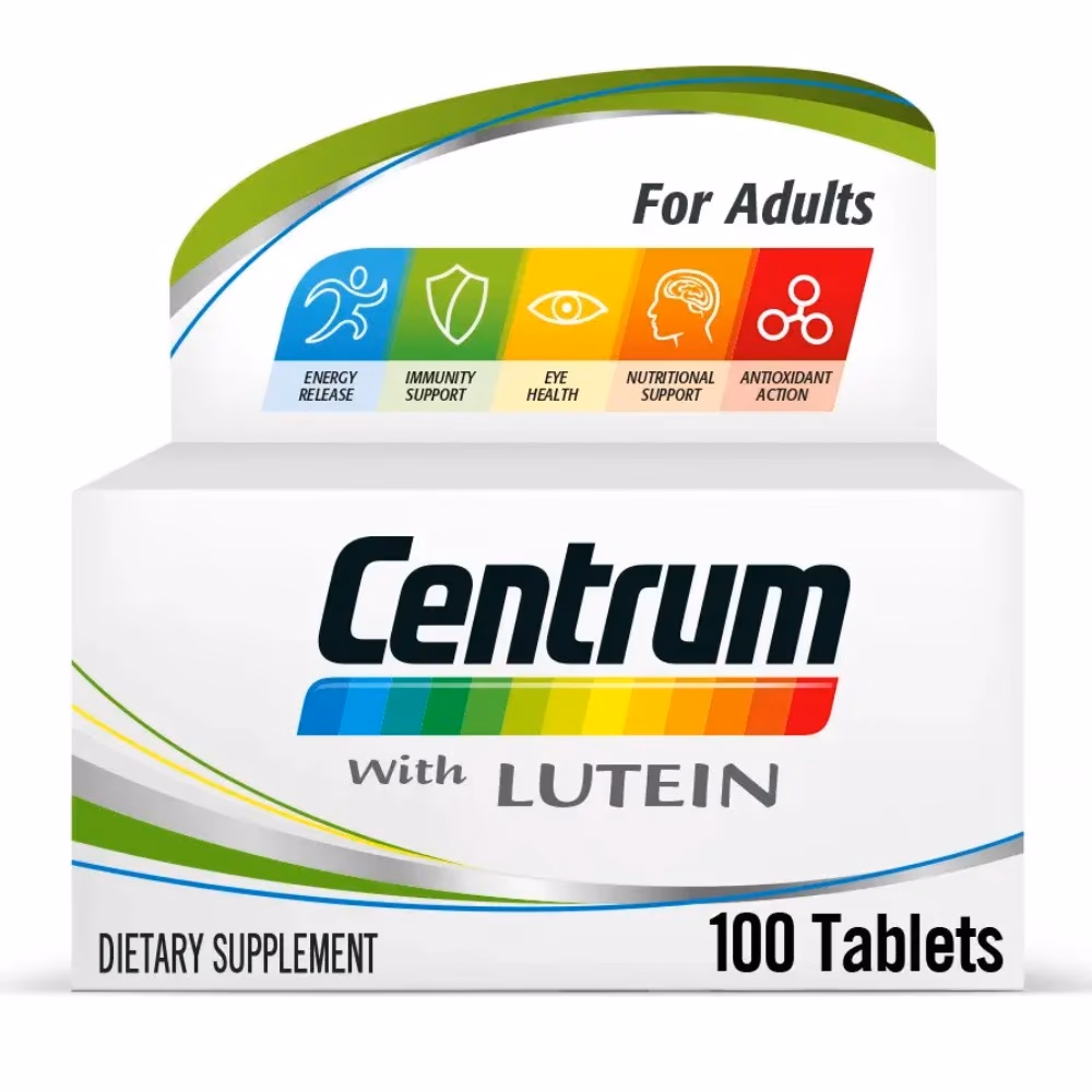 Centrum Lutein 100 Tablets – Eye Health Support with Antioxidants & Essential Nutrients