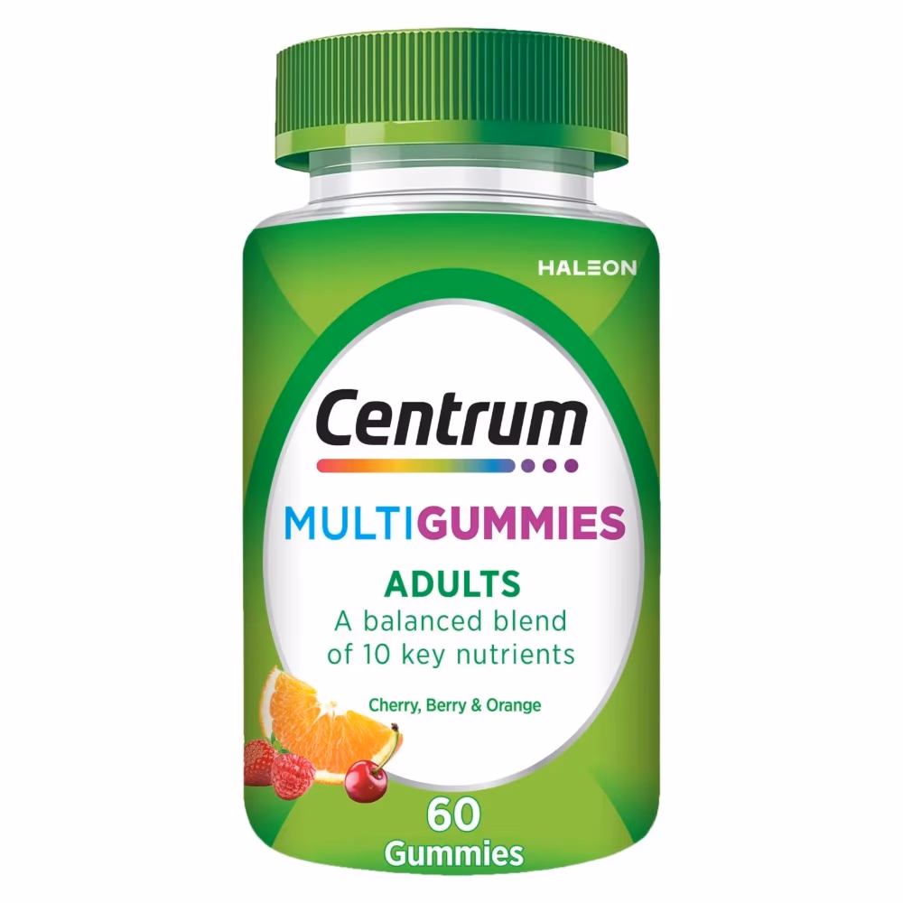 Centrum MultiGummies for Adults 60 Gummies – Fruit Flavors Daily Multivitamin for Energy, Immunity & Metabolism 1