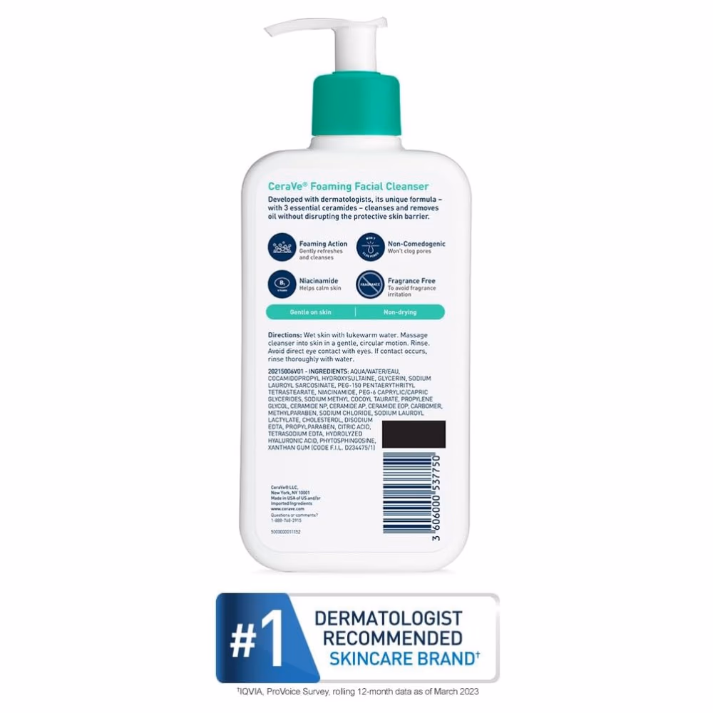 CeraVe Foaming Facial Cleanser 355ml 2