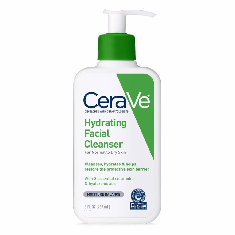 CeraVe Hydrating Cleanser 237ml – Daily Face Wash for Normal to Dry Skin 