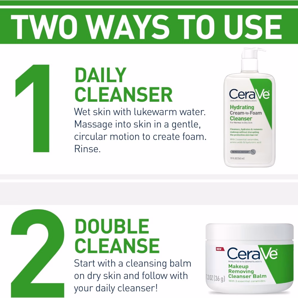CeraVe Hydrating Cream-to-Foam Cleanse 473ml 3