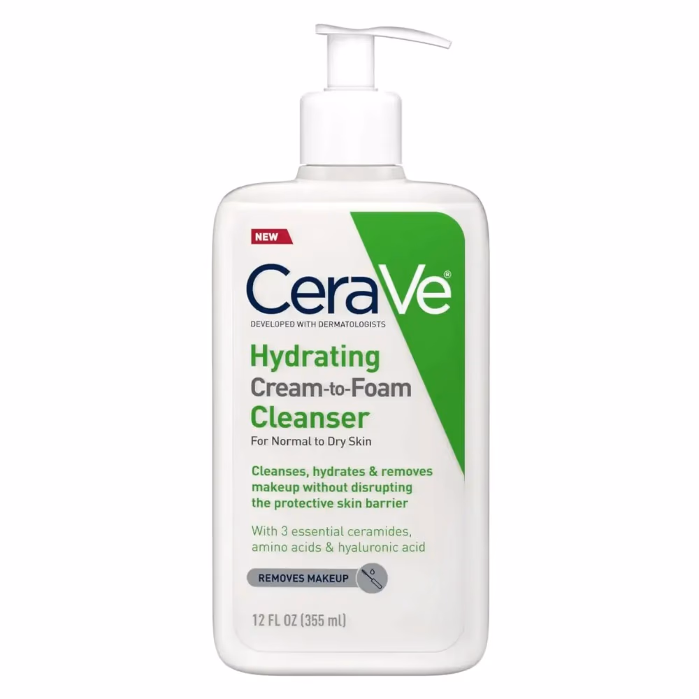 CeraVe Hydrating Cream-to-Foam Cleanser 355ml 1