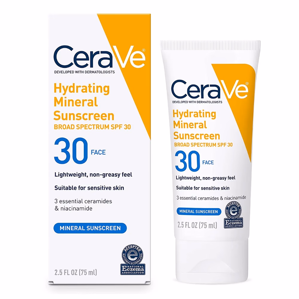CeraVe Hydrating Mineral Sunscreen SPF 30 75ml  1
