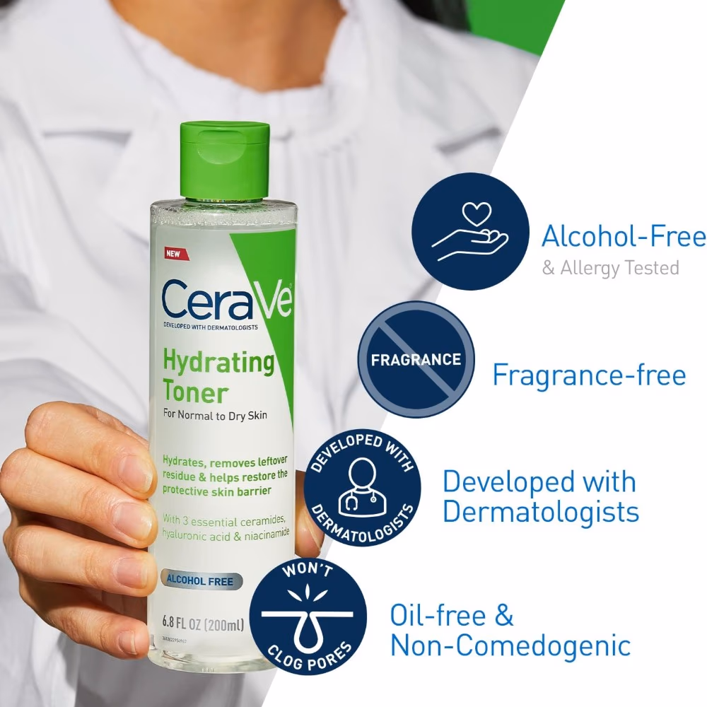 CeraVe Hydrating Toner for Normal to Dry Skin 200 ml 5