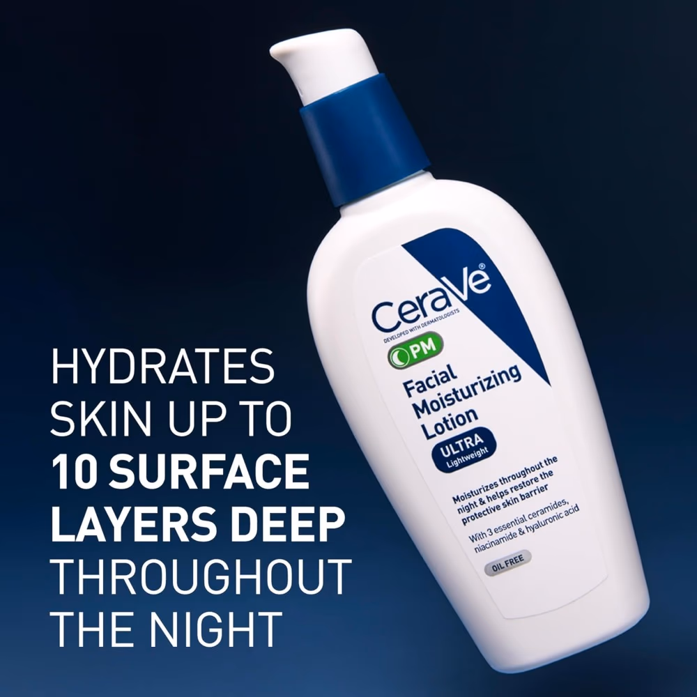 CeraVe PM Facial Moisturizing Lotion, Oil-Free, 89ml 5