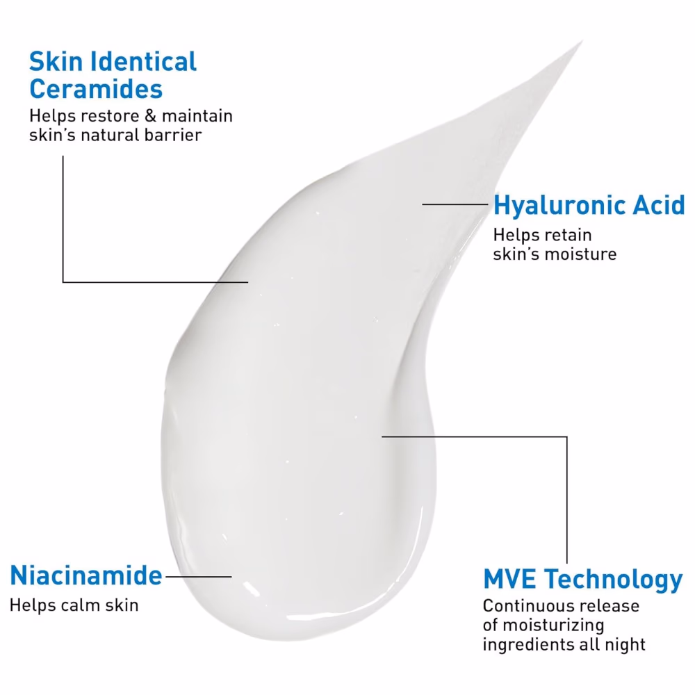 CeraVe PM Facial Moisturizing Lotion, Oil-Free, 89ml 2