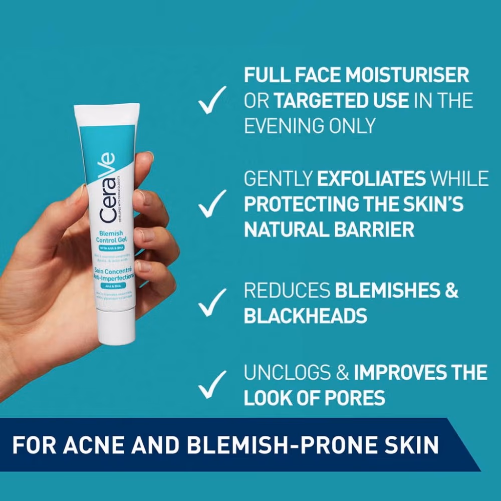 CeraVe Blemish Control Gel Serum With AHA & PHA 40ml 2