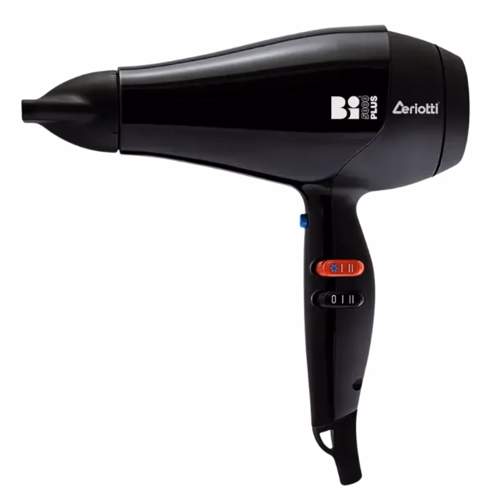 Ceriotti CI 5000 Plus Black Hair Dryer – Professional Ionic Blow Dryer with Powerful Motor